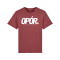 T-Shirt Opor - Logo burgund XL
