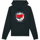 Hoodie AV - Antifaschistische Aktion Logo rot/schwarz