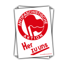 Stickerpack Antifa - Her zu uns (vegan)