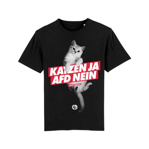 T-Shirt Opor - Katzen ja, AfD nein